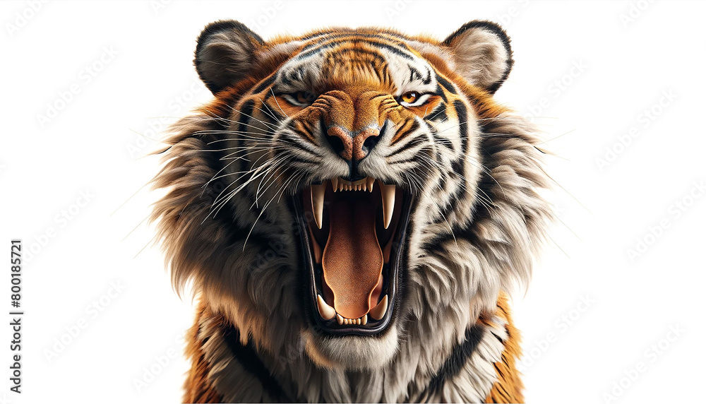 tiger isolated on white background tiger isolated on white background