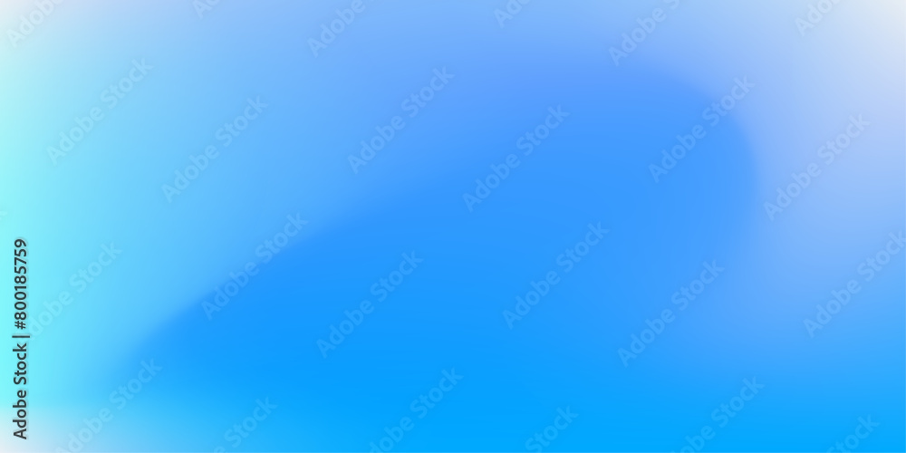 Soft and Calm Blue Abstract Background. Azure and white gradient artwork. Flowing blue colors with soft mix of white. Vector Illustration. 