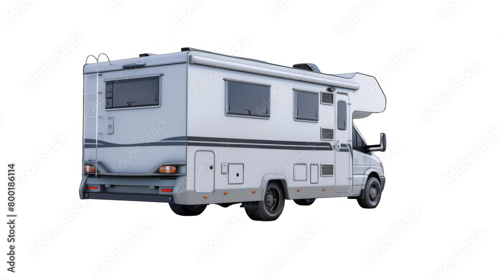 RV truck camper isolated on transparent background