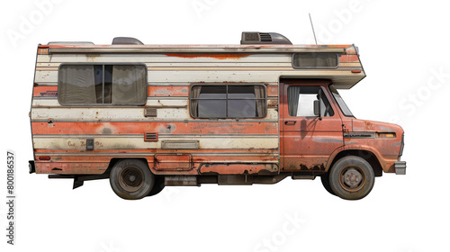 RV hiking isolated on transparent background
