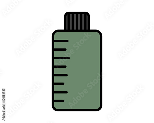 Vector color icons of beauty, cosmetics and care. Bottle, jar, shower gel, face cream, body lotion, spray, ointment, paste.