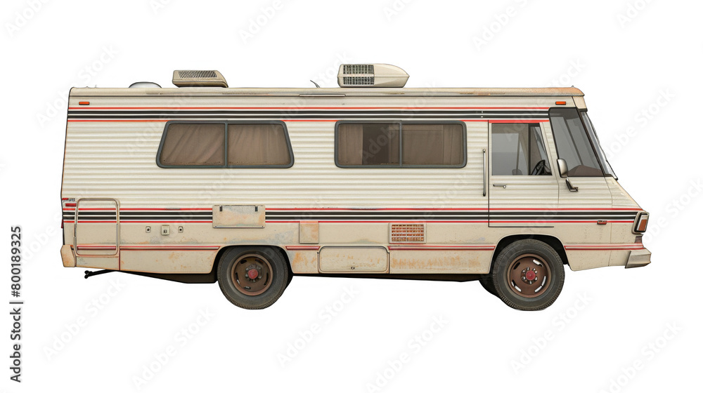RV adventure isolated on transparent background