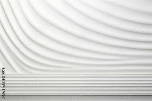 Abstract white background with smooth lines and waves. Vector illustration for your design