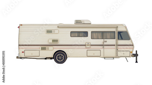 RV tailgating isolated on transparent background