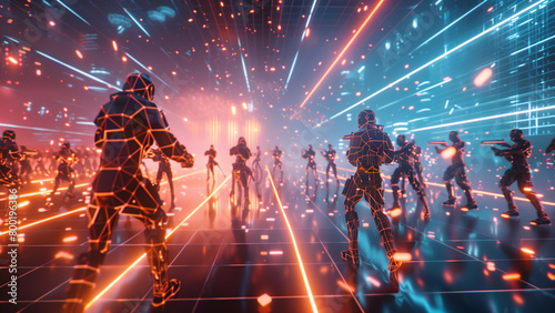 Cybernetic Clash: Armies Meet on a 3D Grid