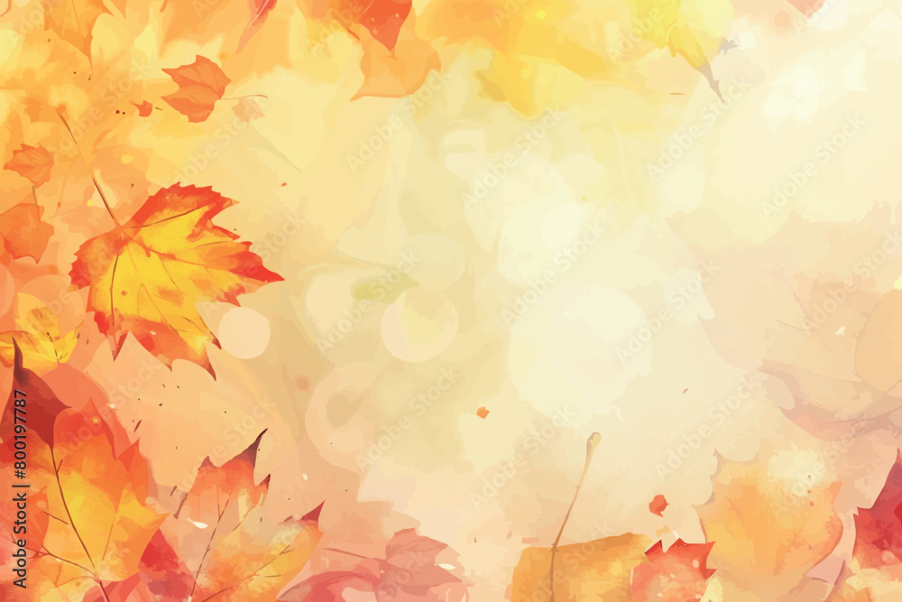 Autumn Leaves Maple Tree Autumn Background