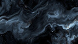 Swirling Dark Marble Texture Close-Up