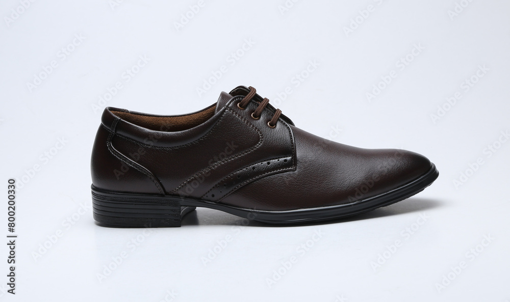 dark brown formal lace up shoes isolated on white background dark brown formal lace up shoes isolated on white background