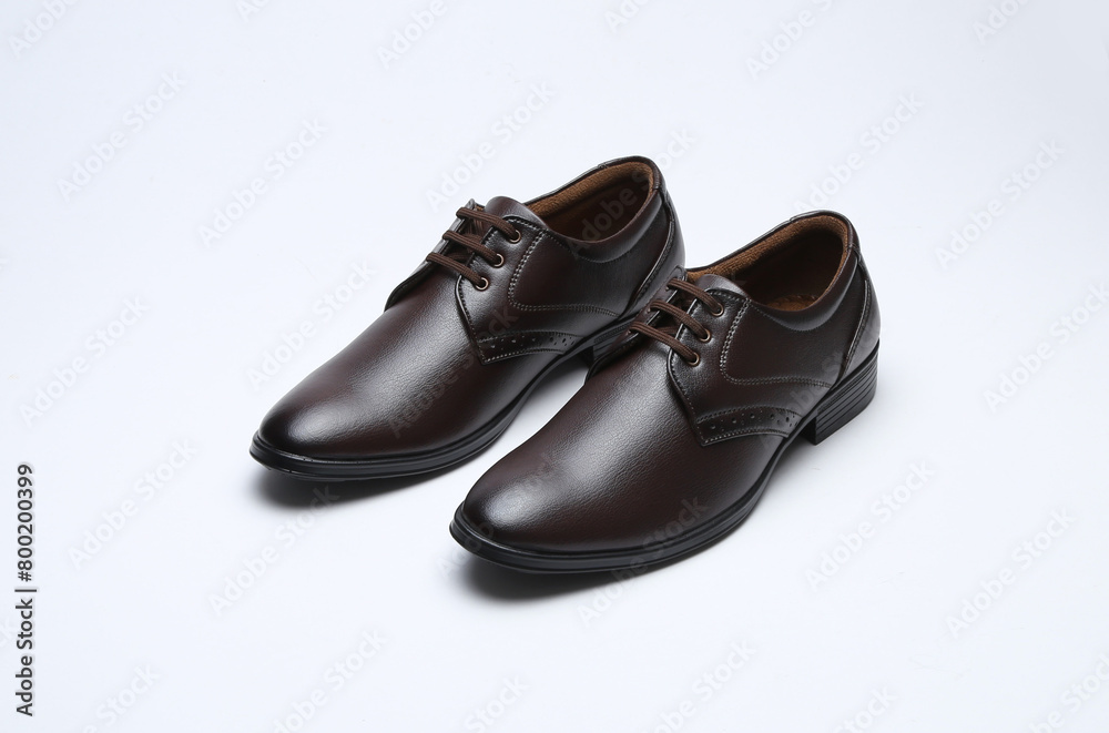 dark brown formal lace up shoes isolated on white background dark brown formal lace up shoes isolated on white background