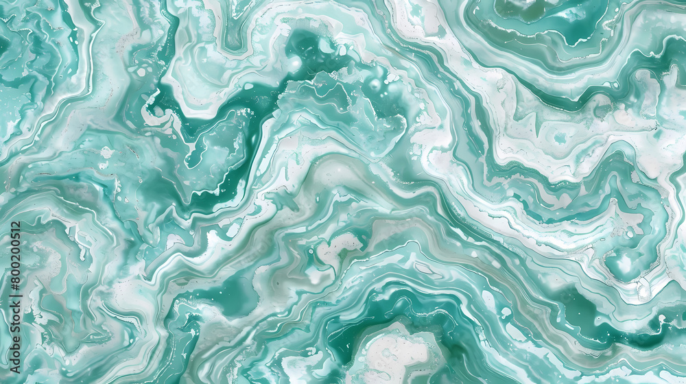 Abstract Turquoise Marble Texture With Swirling Patterns Abstract Turquoise Marble Texture With Swirling Patterns