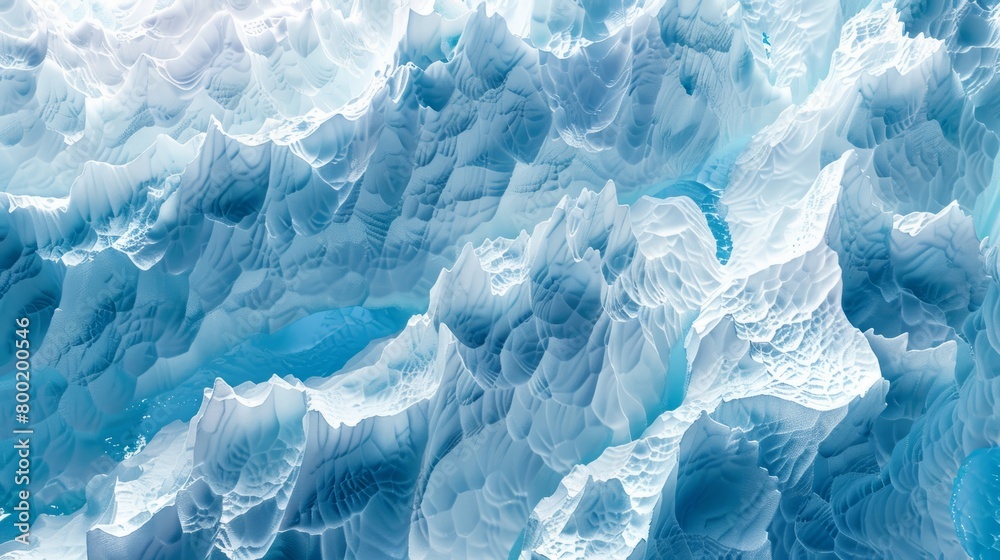 Obraz premium A glacier seen from above