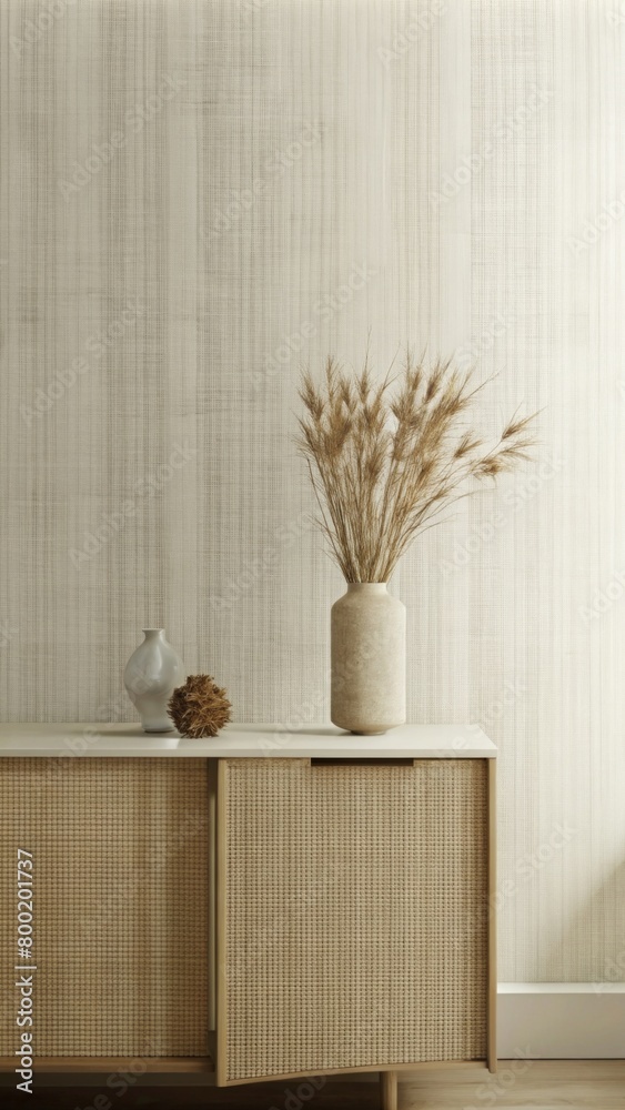 A minimalistic modern home decor scene A minimalistic modern home decor scene