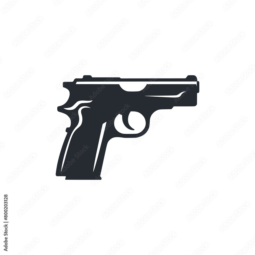 pistol gun logo vector illustration template design pistol gun logo vector illustration template design