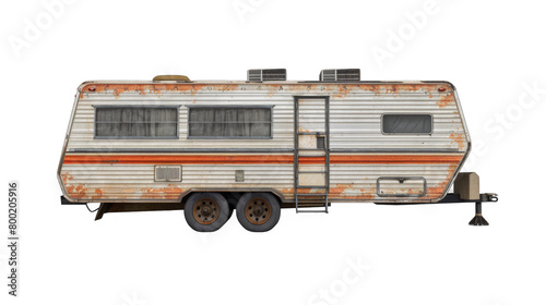 RV trailer repair isolated on transparent background