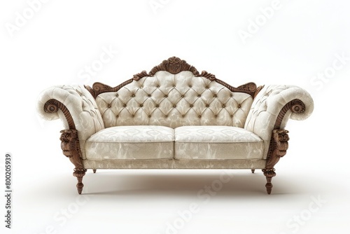 A Recamier sofa with scrolled armrests photo