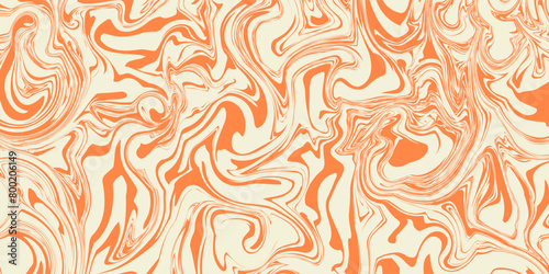 Groovy hippie 70s backgrounds. Waves, swirl, twirl pattern