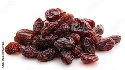 raisin isolated on white background clipping path full