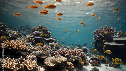 coral reef and fish