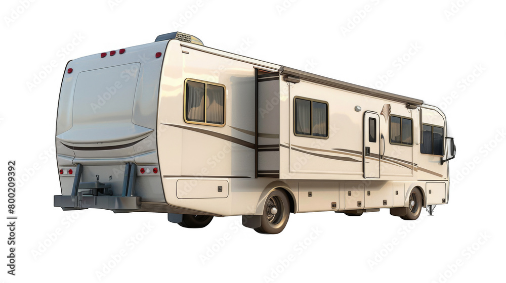 RV slide-out isolated on transparent background