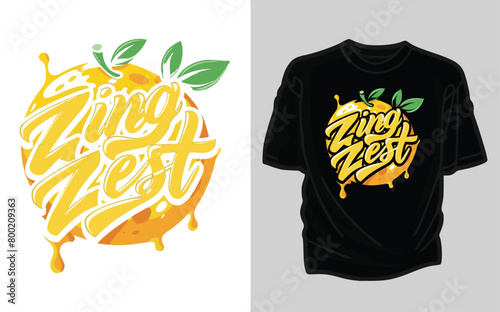  Zestful Citrus Zing into Life with Lemon  T  Shirt  Design 