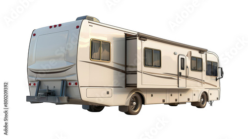RV slide-out isolated on transparent background