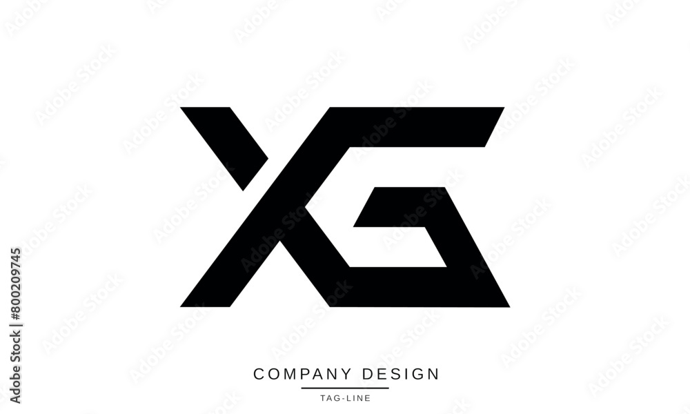 XG, GX Abstract Letters Logo Monogram Symbol Icon Design XG, GX Abstract Letters Logo Monogram Symbol Icon Design
