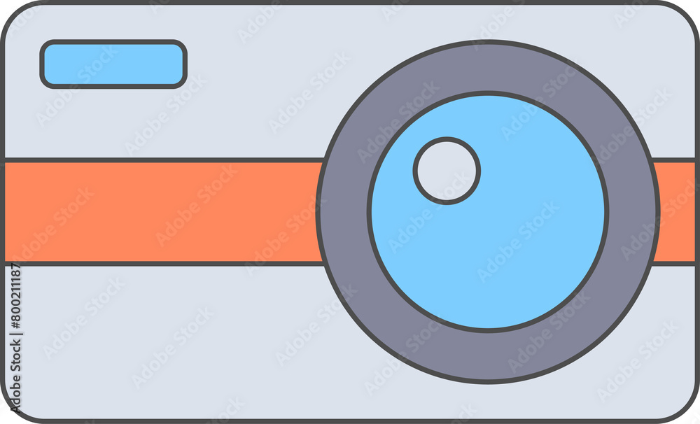 Camera Illustration isolated background Camera Illustration isolated background