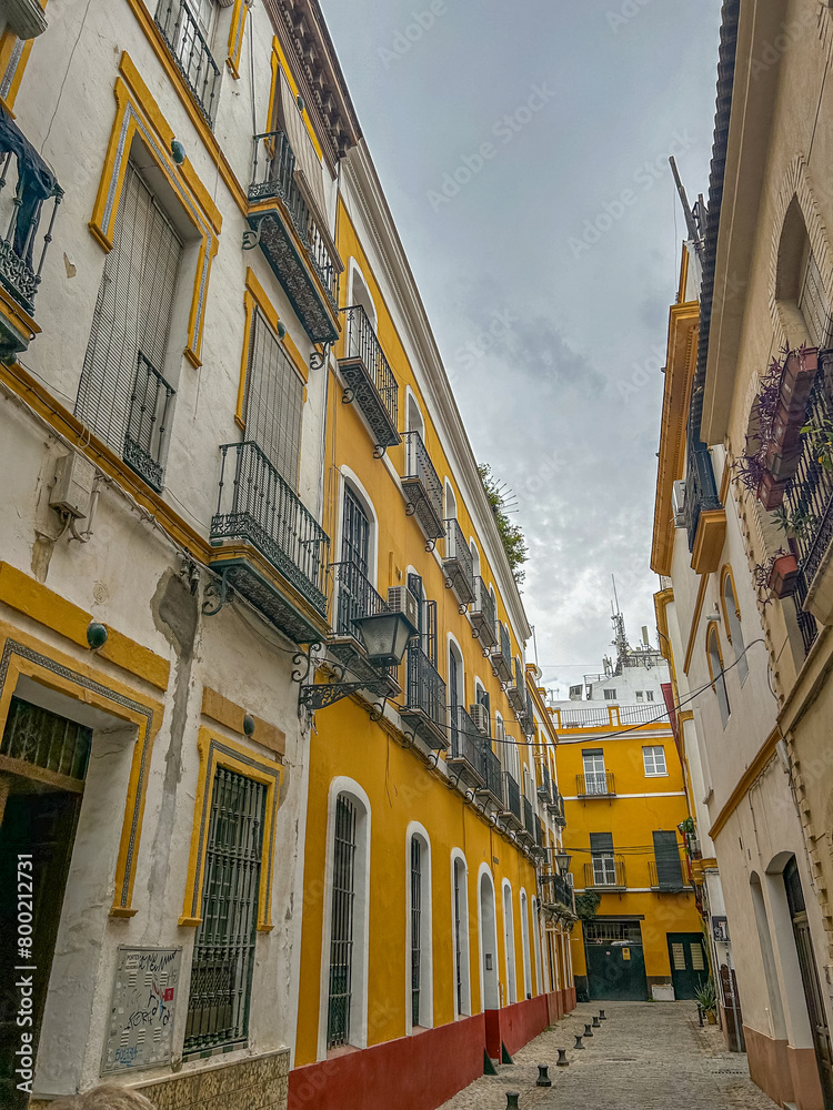 Fototapeta premium rue de la ville de Séville, Andalousie, Espagne.