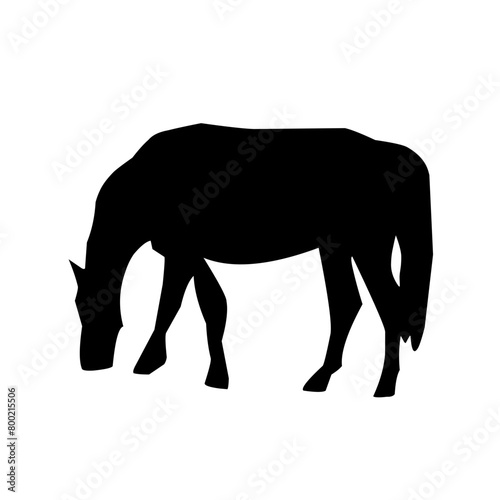 Of vector horses silhouettes