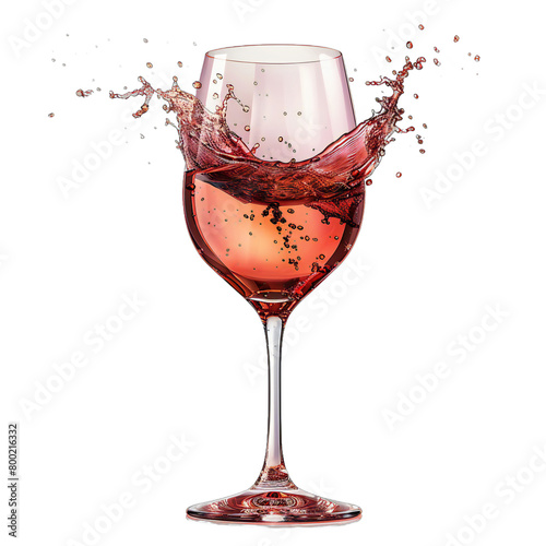 Wine splash İsolated Transparent Background 