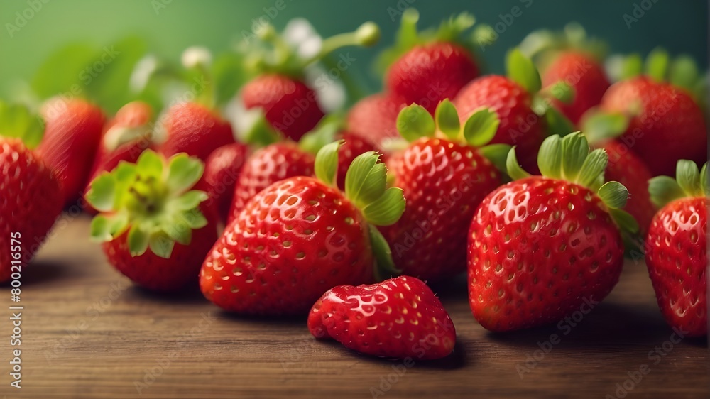 Header Banner with Strawberries Header Banner with Strawberries