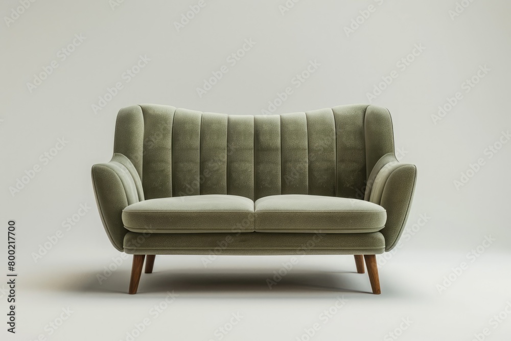 Fototapeta premium A mid-century sofa with clean lines