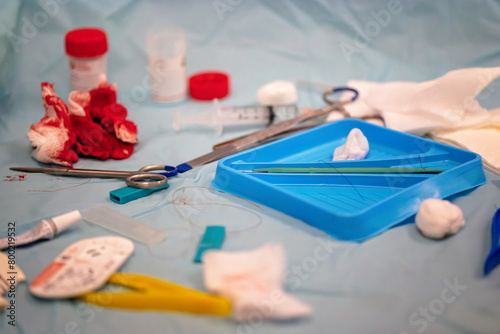 post operative operation surgical tray instruments, medical procedure, Australian general practice, GP family doctor clinic healthcare, excision surgery skin cancer medicine