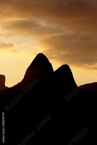 Two Hill Brother silhouette in Rio de Janeiro.