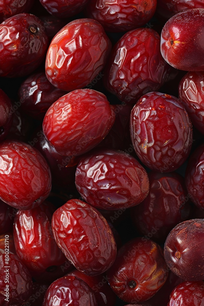 These Chinese red dates are full of flavor and nutrients. These Chinese red dates are full of flavor and nutrients.
