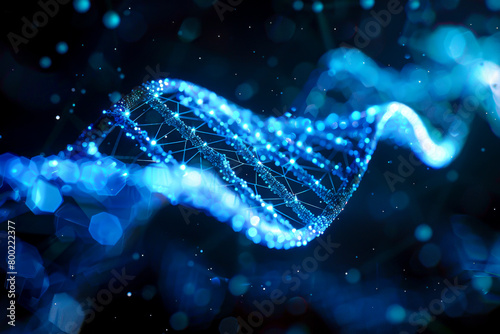 Digital DNA: Blue Wave of Geometrical Code Interrupted by Black Frequency