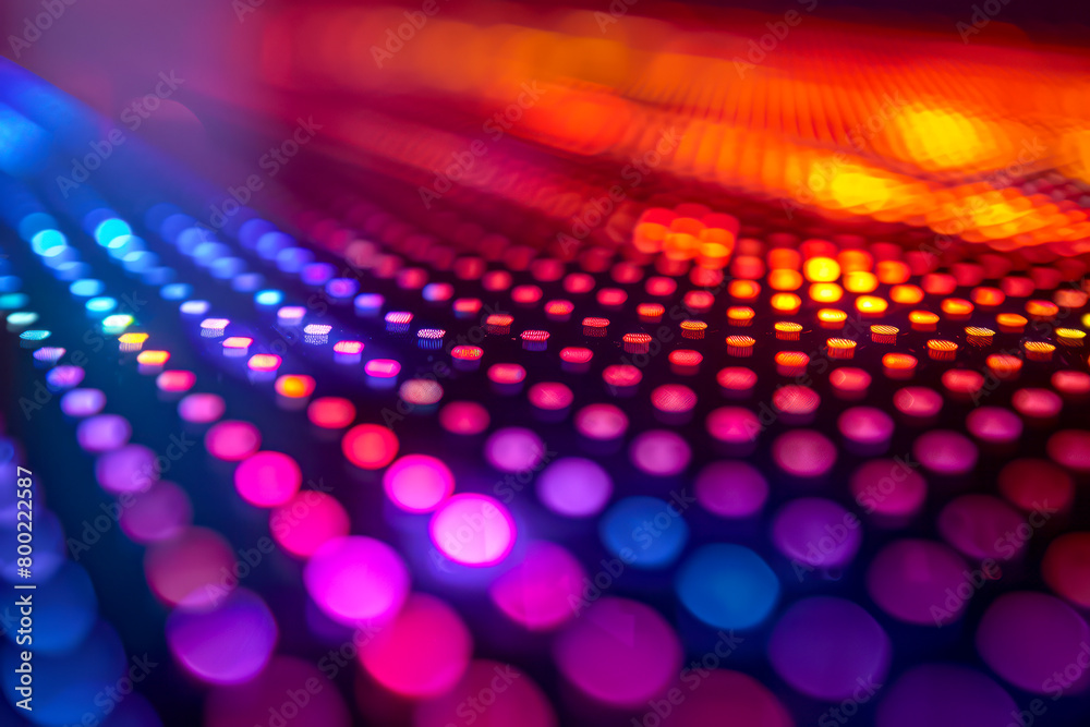 Vivid RGB Pixel Patterns: Close-up Exploration of Luminous Pixels on Grid Vivid RGB Pixel Patterns: Close-up Exploration of Luminous Pixels on Grid