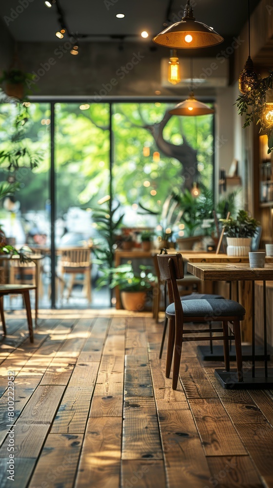 Defocused Blurred Restaurant Interior