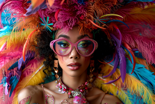 Vibrant Drag Queen Portraits: Stunning Dresses and Colorful Backdrops
