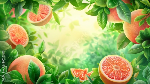 Pomelon organic fresh fruit 