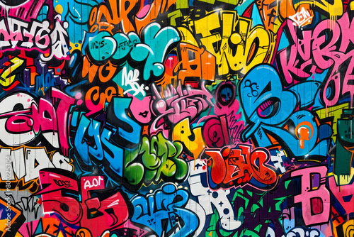 Vibrant Urban Graffiti Art Seamless Pattern: Capturing the Energy and Creativity of Street Culture and Contemporary Art Movements © Fernando Cortés