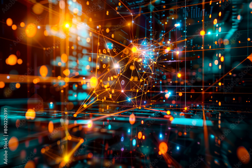 Obraz premium Abstract Algebraic Creations: Exploring the Beauty of Mathematical Structures Through Photography