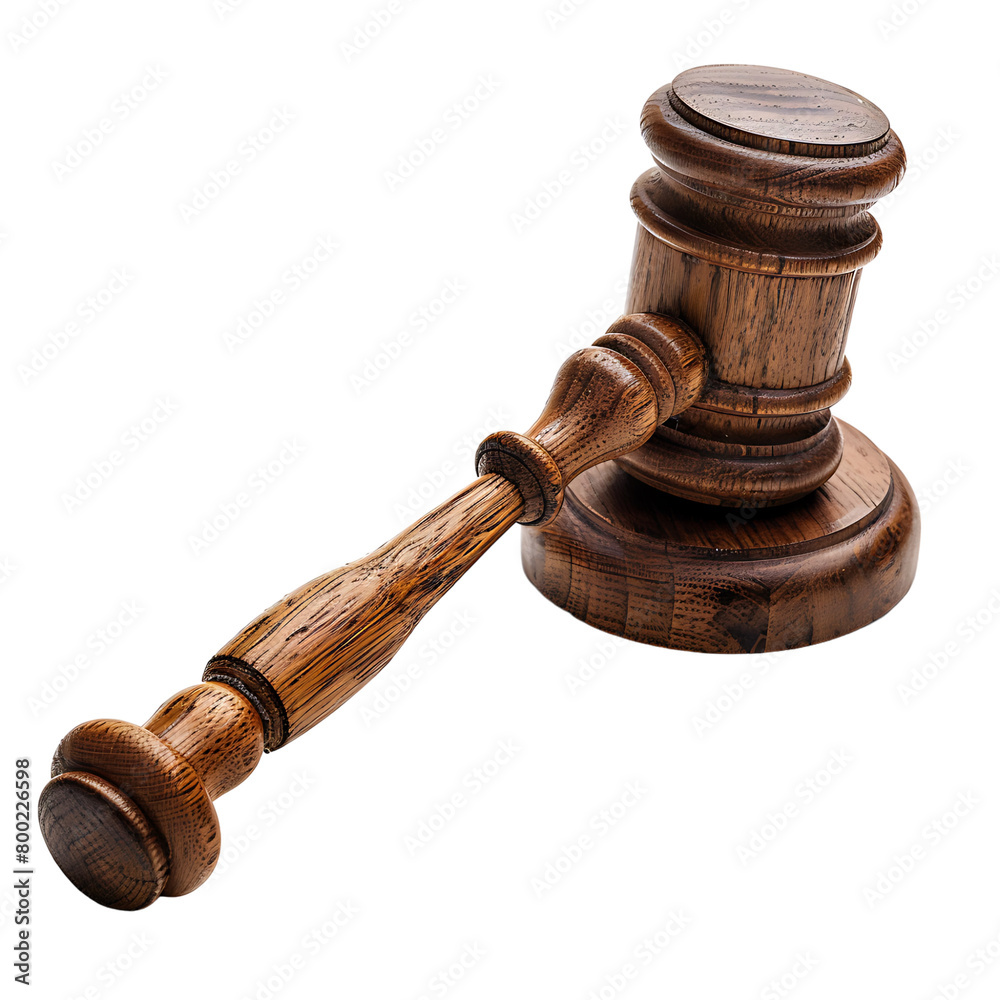 court hammer on isolated transparent background court hammer on isolated transparent background