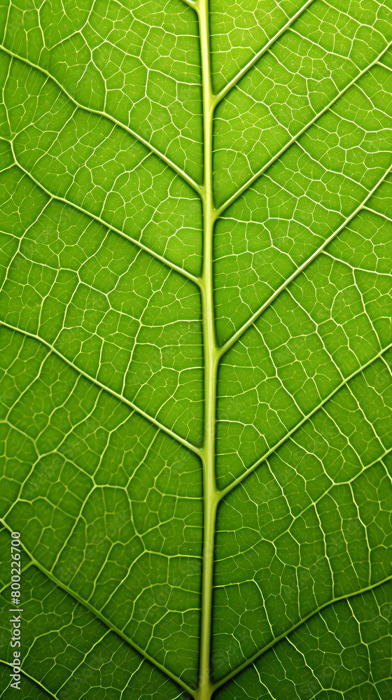 Fototapeta premium Texture of green leaves close-up