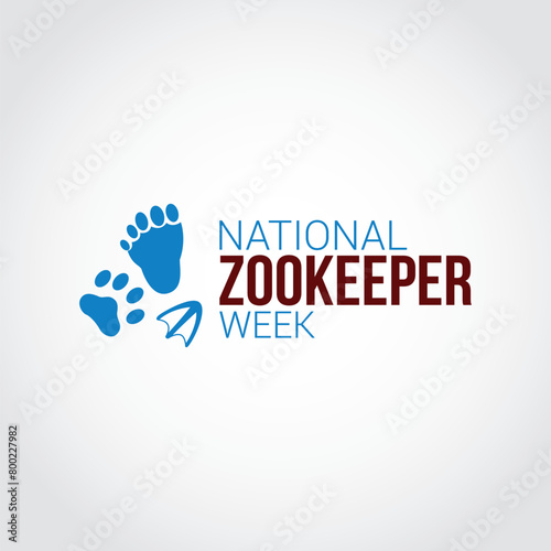 National  zookeeper week vector illustration. National  zookeeper week themes design concept with flat style vector illustration. Suitable for greeting card, poster and banner.