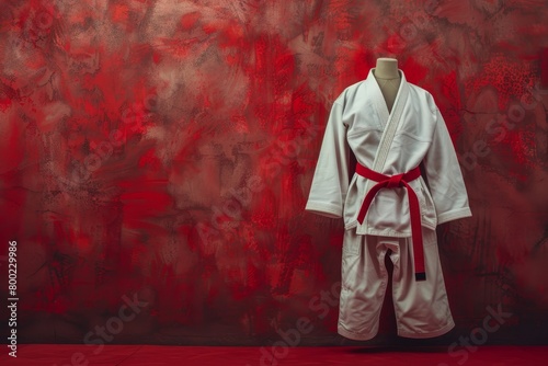 Empty space on judo attire photo