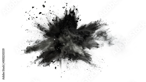 Black chalk explosion photo