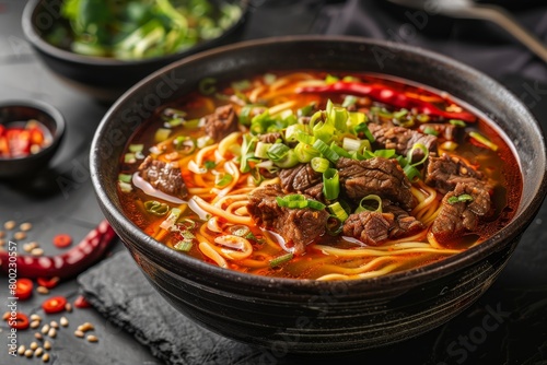 Famous Taiwanese dish Spicy beef noodles