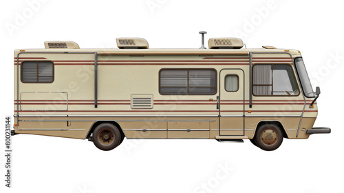 RV retirement isolated on transparent background