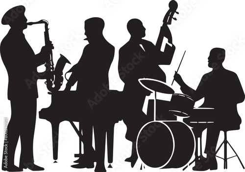 Jazz Band Silhouette